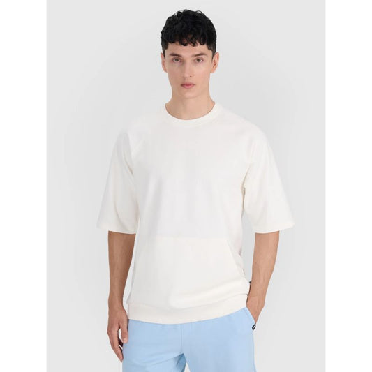 Men's short-sleeved sweatshirt without hood 4F 4FRSS25TSWSM2114-11S *Kategoria tymczasowa Your Sports Performance