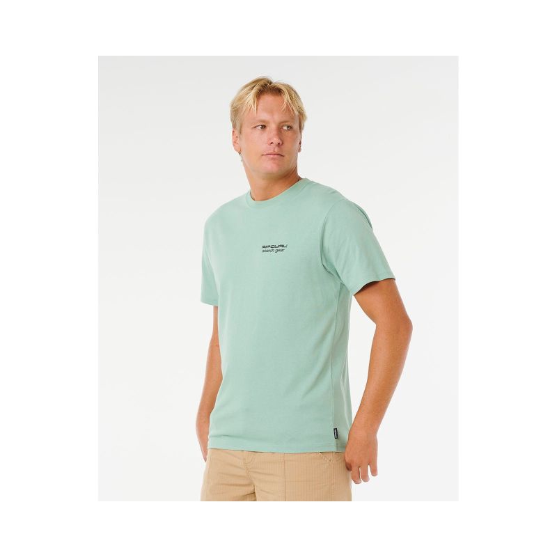 RIP CURL Vaporcool Search Peak Tee Green
