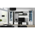 SOHO S1 display cabinet, grey/white gloss Bufety i witryny/Bufety i witryny na drewnianej podstawie Your Sports Performance