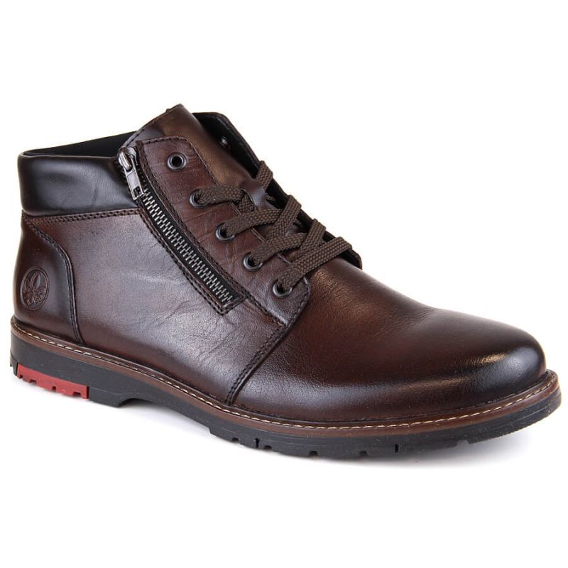 Comfortable leather boots insulated with wool Rieker M RKR625 brown Footwear/Outdoor/Rieker Your Sports Performance