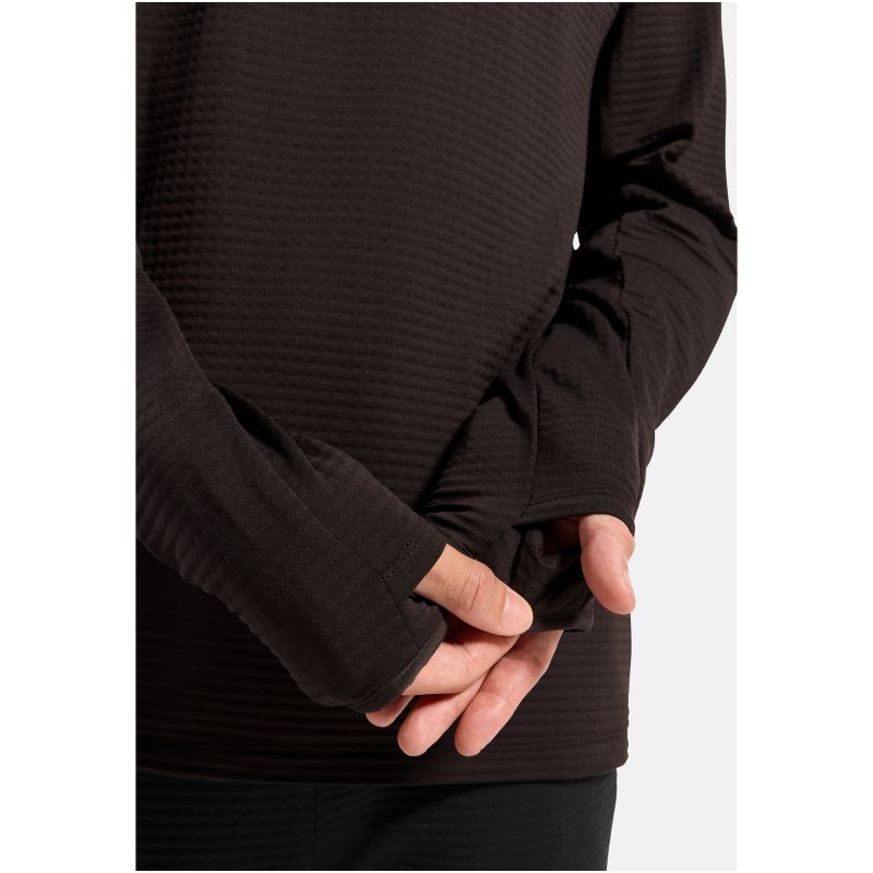 Men’s Odlo ESSENTIAL THERMAL Mid Layer Hoody, brown
