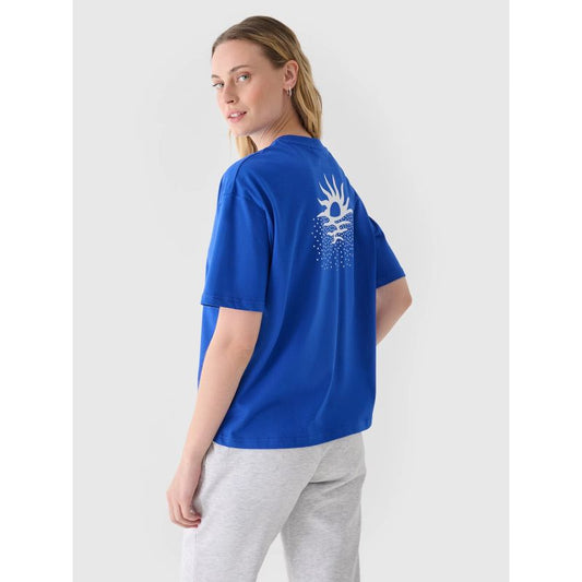 Women's oversize printed T-shirt 4F 4FRSS24TTSHF2546-36S *Kategoria tymczasowa Your Sports Performance