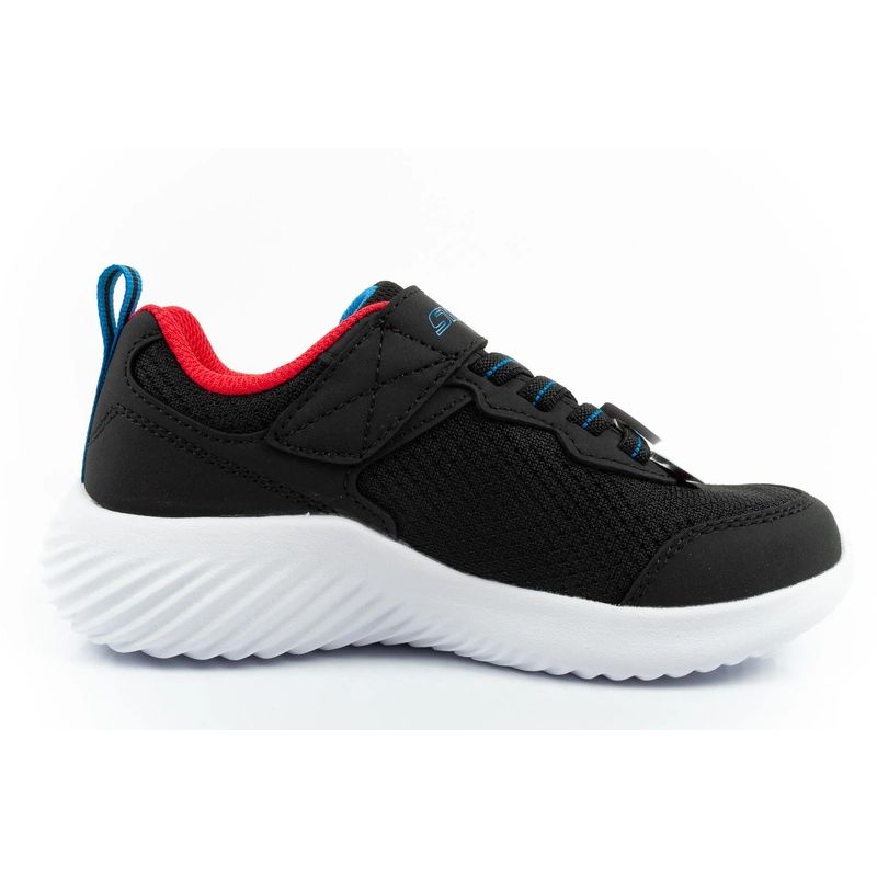 Skechers Bounder children's sports shoes with Velcro, lightweight, fashionable black Skechers