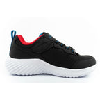 Skechers Bounder children's sports shoes with Velcro, lightweight, fashionable black Skechers