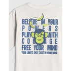 Boy's loose T-shirt with print 4F 4FJRSS26TTSHM4276-10S