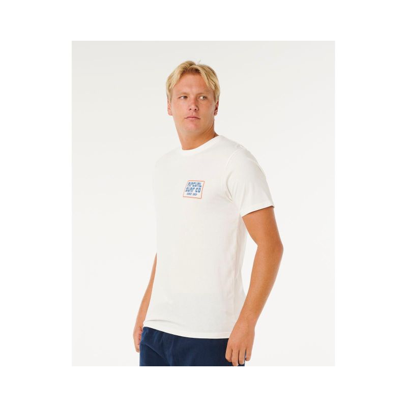 RIP CURL Pacific Rinse Sunrise Tee Men's White