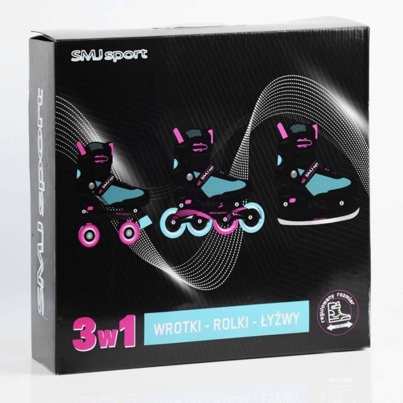 Inline skates SMJ sport 3in1 Jr BS-616TP Accessories/Skating/Rolki (pozostałe) Your Sports Performance