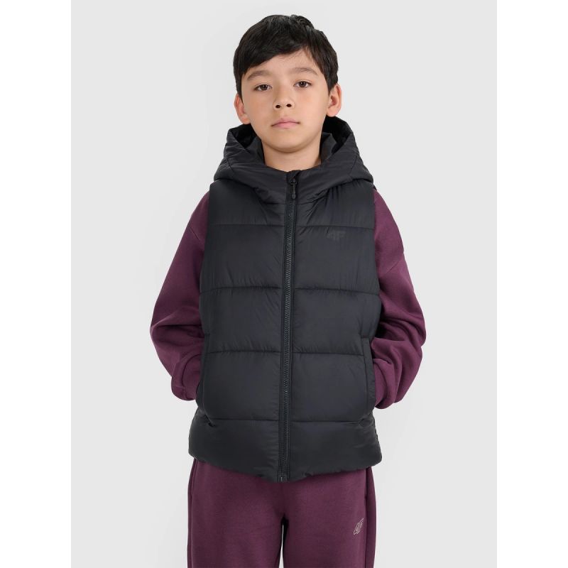 Children's down vest with synthetic filling 4F 4FJRAW25TVJAU331-20S *Kategoria tymczasowa Your Sports Performance