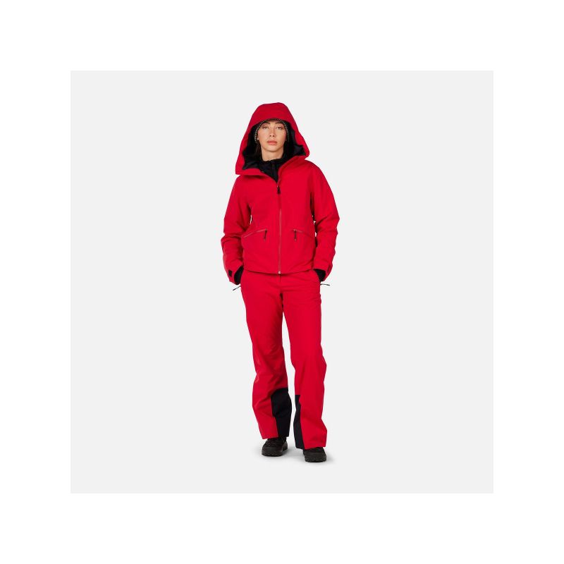 ROSSIGNOL W ROCHRUN INSULATED JKT women's ski jacket red
