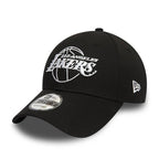 New Era 9FORTY NBA LA Los Angeles Lakers Outline Black Cap - 12292584 Odzież/Czapki/Czapki z daszkiem Your Sports Performance