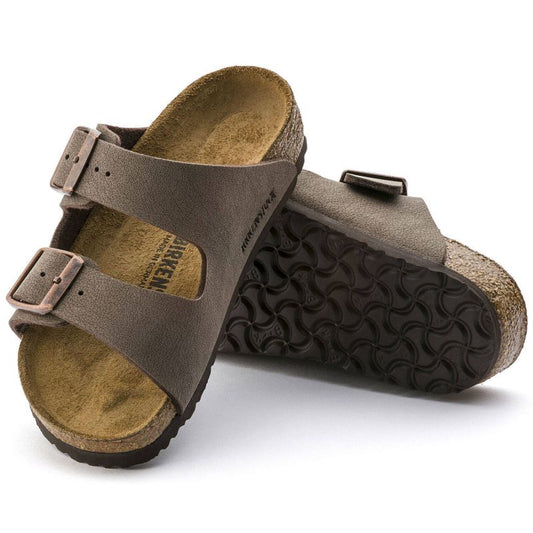 Birkenstock Arizona Kids Birko-Flor Nubuk Mocha narrow flip-flops for kids (0552893) Footwear/Lifestyle/Brinkenstock/Klapki/chodaki Birkenstock