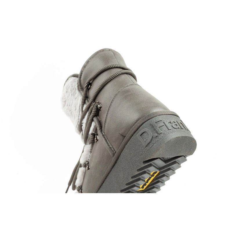 D.Franklin women's winter snow boots, fashionable fur lining, gray D.Franklin