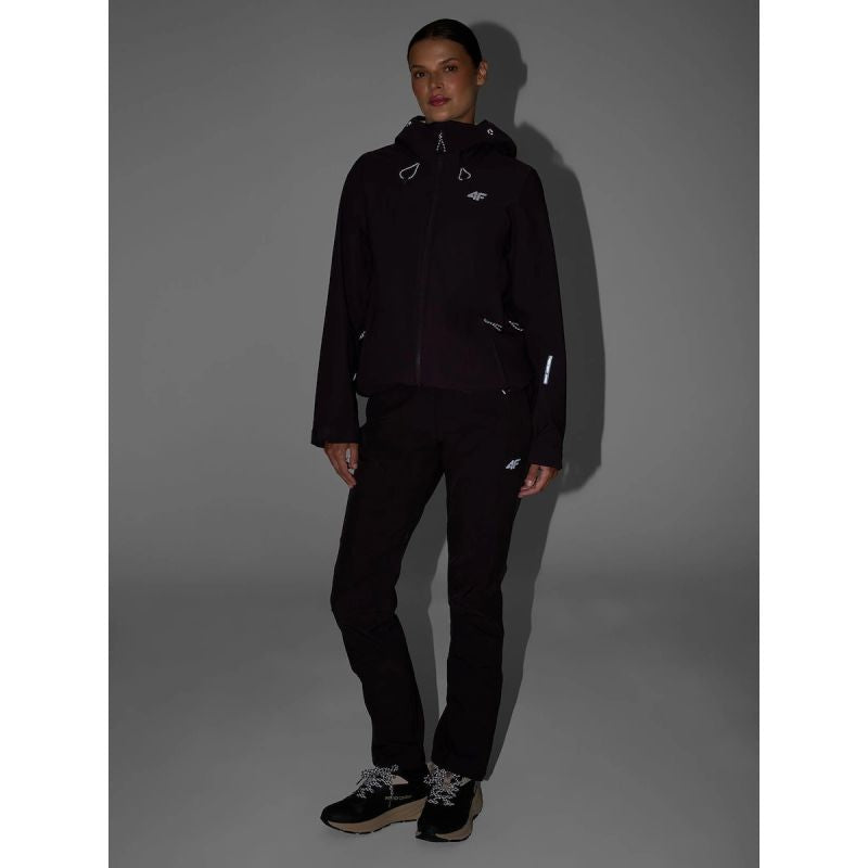 Women's trekking trousers softshell windproof membrane 10000 4F 4FRAW26TFTRF1608-80S
