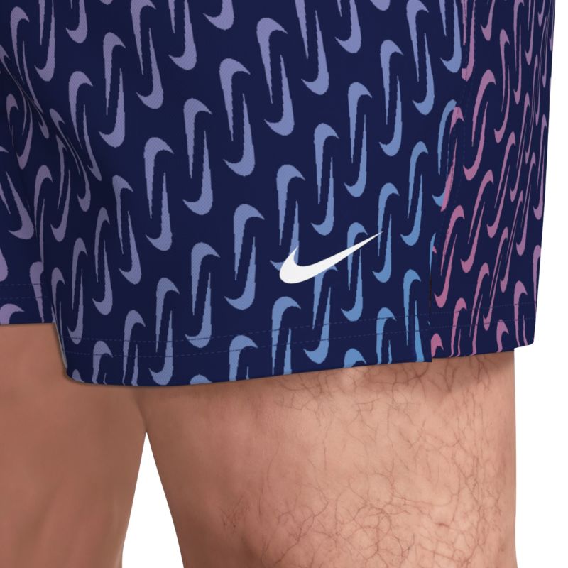 Nike Breaker Swoosh Link Midnig Navy-Pink-Purple Swim Shorts NESSG577 440