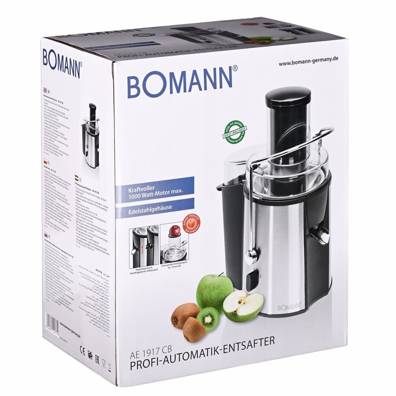 AE 1917 BOMANN high-speed juicer AGD - Produkty/Sokowirówki Your Sports Performance