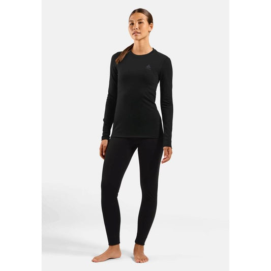 ODLO Merino 160 BL Top Crew Neck Women's T-Shirt L/S Size M Black Odzież militarna/Bielizna termoaktywna Your Sports Performance