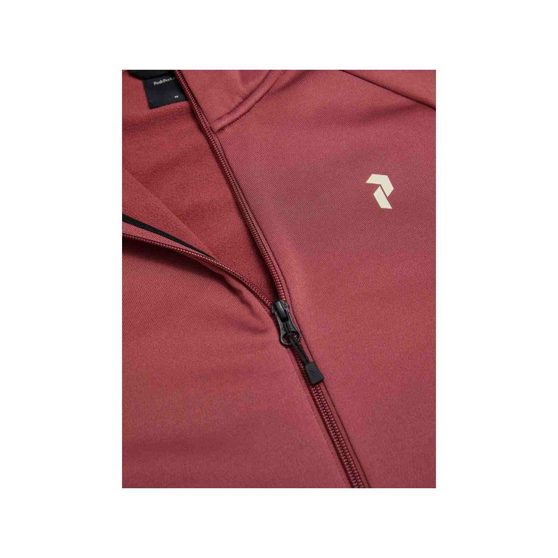 PEAK PERFORMANCE M Rider Essentials Midlayer Zip Hoodie Red