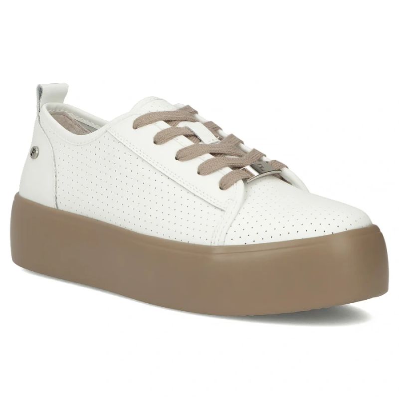 Women's leather sports shoes, white creepers, Filippo DP6116 To be categorized Your Sports Performance