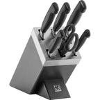ZWILLING Four Star 35148-507-0 Self-Sharpening Knife Set, 7 Pieces, Gray AGD - Produkty/Sztućce i przybory kuchenne Your Sports Performance