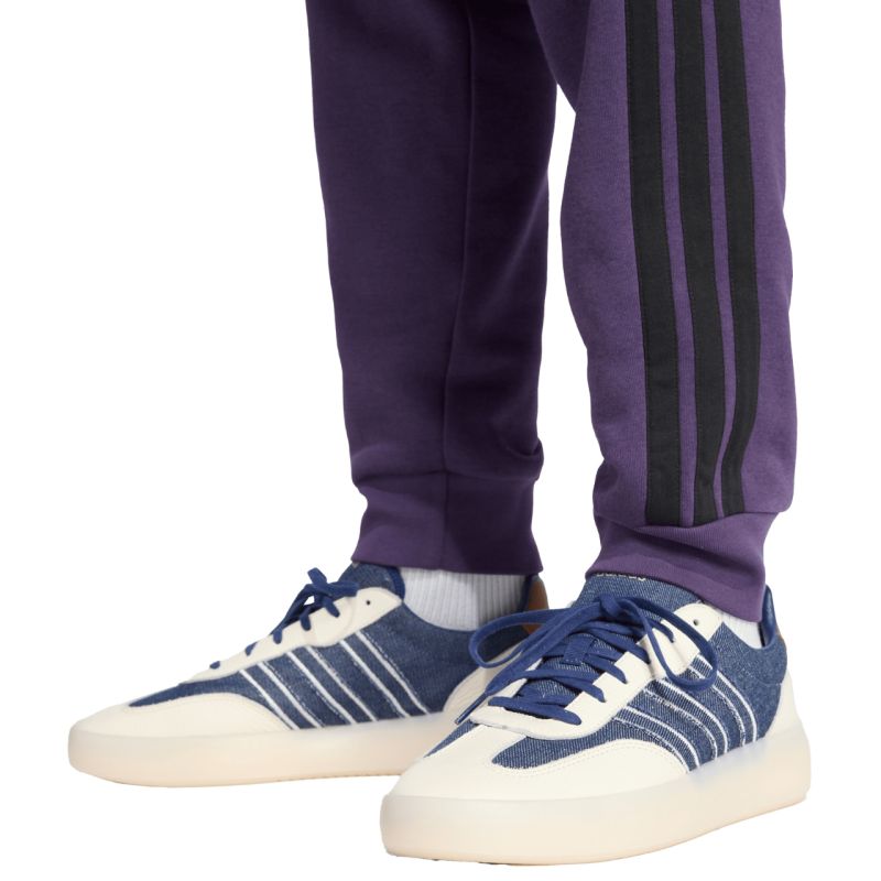 Men's adidas Essentials 3-Stripes Fleece Pants Purple JX0750 In preparation Adidas