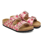Birkenstock ARIZONA KIDS BS 1030434 ELECTRIC METALLIC COPPER HEARTS flip-flops (standard width) Birkenstock