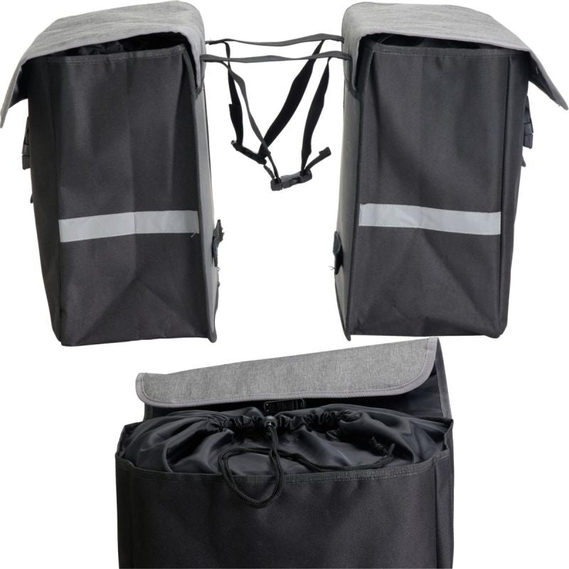 DOUBLE REAR BIKE BAG FOR TRUNK 40L XQMAX Sport/Rowery/Akcesoria Rowerowe/Sakwy I Torby Your Sports Performance
