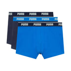 Puma men's boxer shorts 3 pack navy blue, blue 947130 06