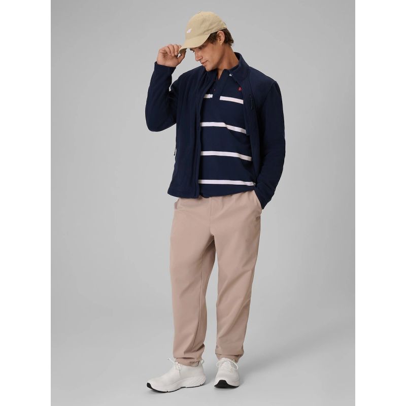 Regular men's fleece with stand-up collar 4F 4FRAW26TFLEM542-30S