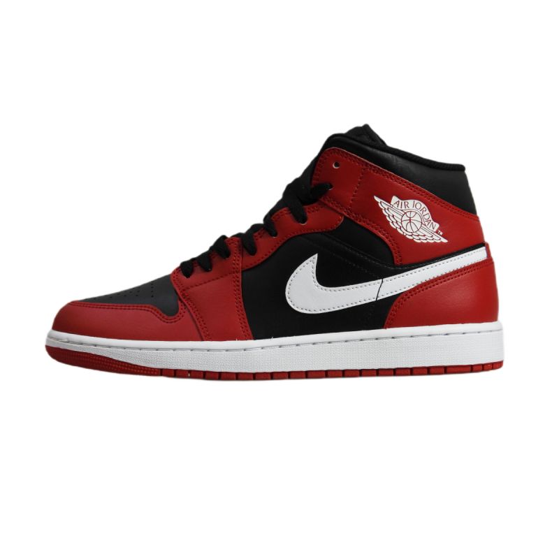 Air Jordan 1 Mid Men's Basketball Shoe Black/Gym Red/White - DQ8426-061 Obuwie/Buty na co dzień Your Sports Performance