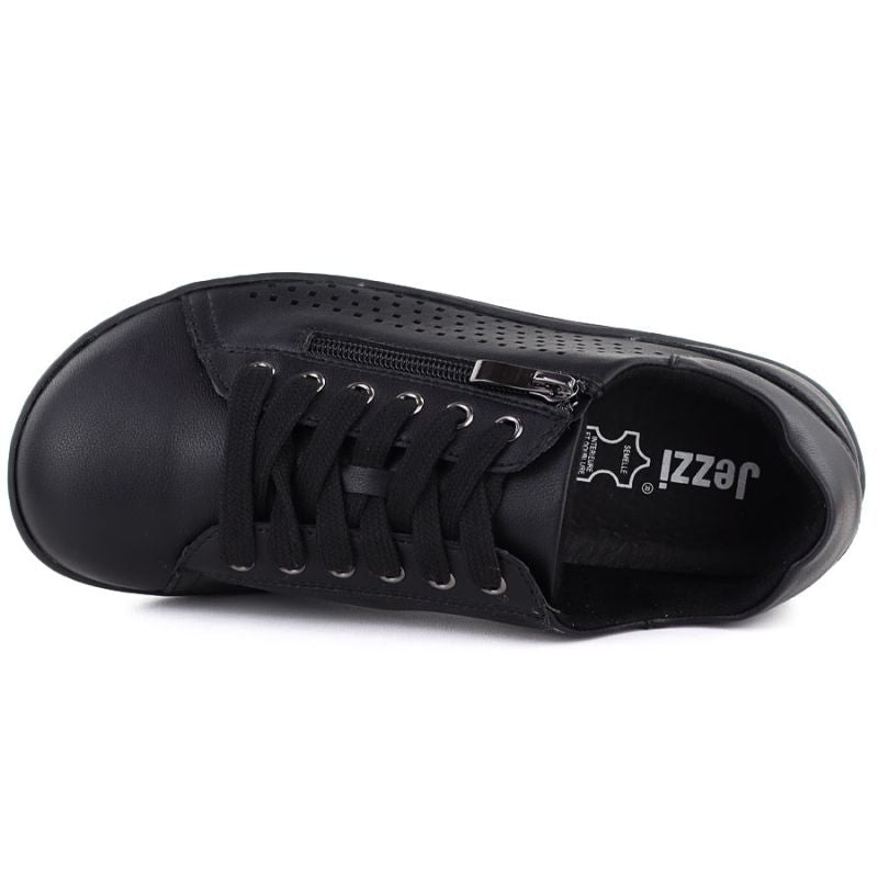 Women's leather barefoot shoes, openwork, black, Gino Fabiani OL38-6 Gino Fabiani