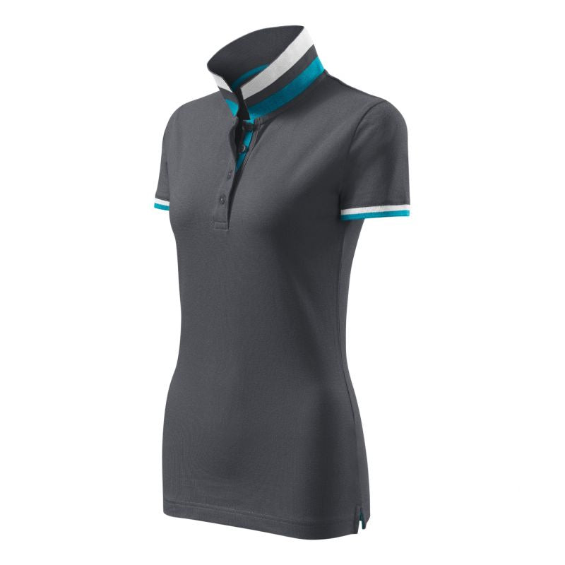 Malfini Collar Up W MLI-25783 light anthracite polo shirt Clothing/Lifestyle/T-shirts/Malfini Malfini