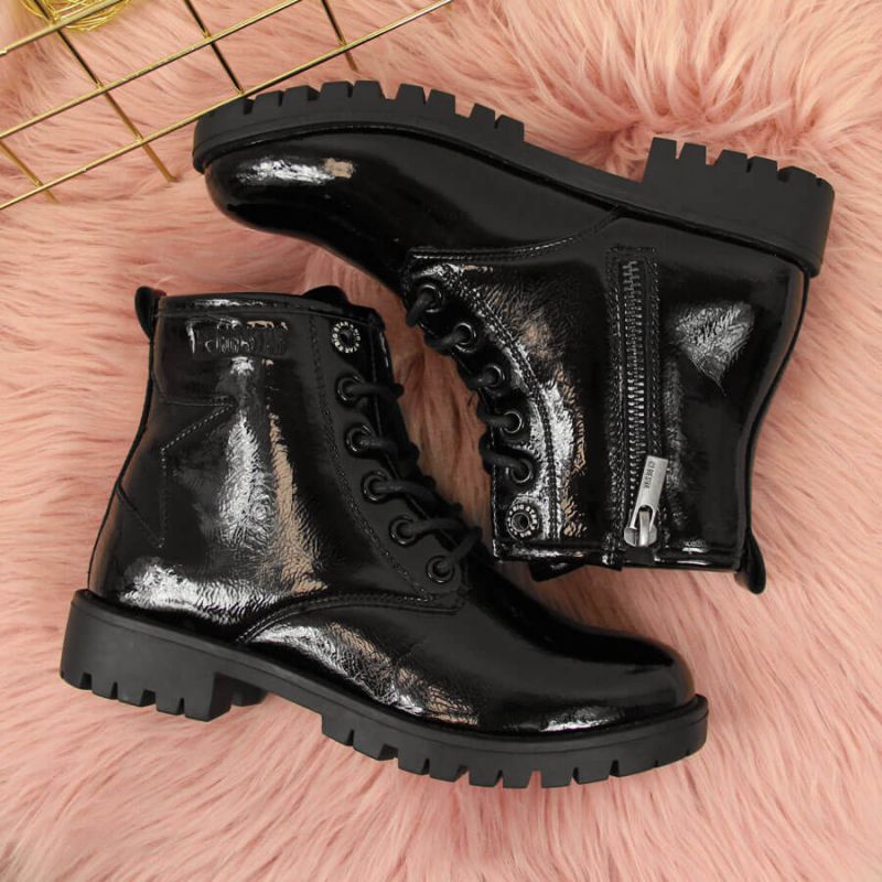 Girls' boots black Big Star Jr II374045 Footwear/Outdoor Your Sports Performance