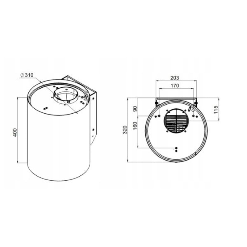 MAAN Elba Mini WPB 431 satin hood AGD - Produkty/Okapy kuchenne Your Sports Performance