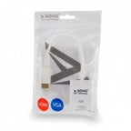 SAVIO ADAPTER HDMI (M) - VGA (F) WHITE CL-201 Kable i adaptery/Adaptery, przejściówki Your Sports Performance