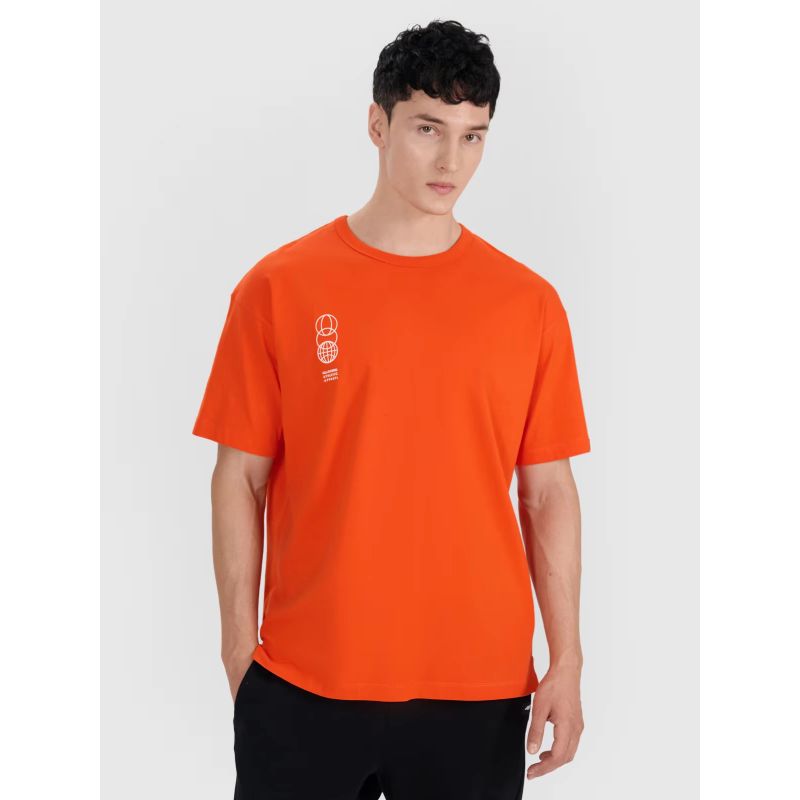 Men's oversize printed T-shirt 4F 4FRSS25TTSHM2652-70S *Kategoria tymczasowa Your Sports Performance