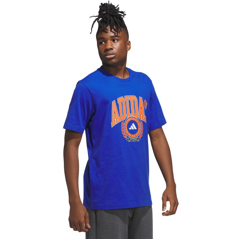 Men's adidas Varsity Crest T-shirt blue JN2515 In preparation Adidas