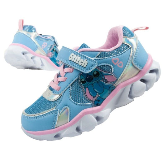 Leomil children's sports shoes sneakers Stitch light with velcro LED blue Leomil