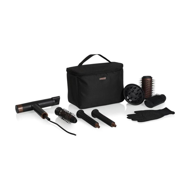 Princess Pro 529205 2000 W Hair Curler 3 Temperature Settings Ionic Function Diffuser Nozzle Black AGD - Produkty/Prostownice do włosów Your Sports Performance