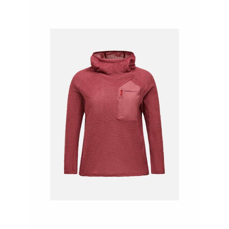 Women's PEAK PERFORMANCE W Freelight Polartec Alpha Hood red