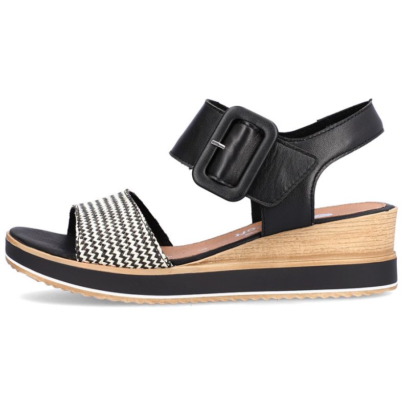 Leather wedge sandals Remonte W RKR646 Footwear/Lifestyle/Rieker Your Sports Performance