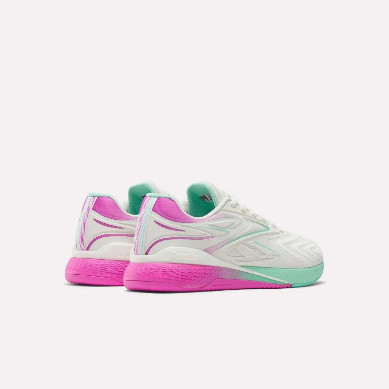 Reebok NANO X5 EDGE CHALK/VIRTUAL PINK/ATOMIC AQUA sneakers (100249420) Reebok