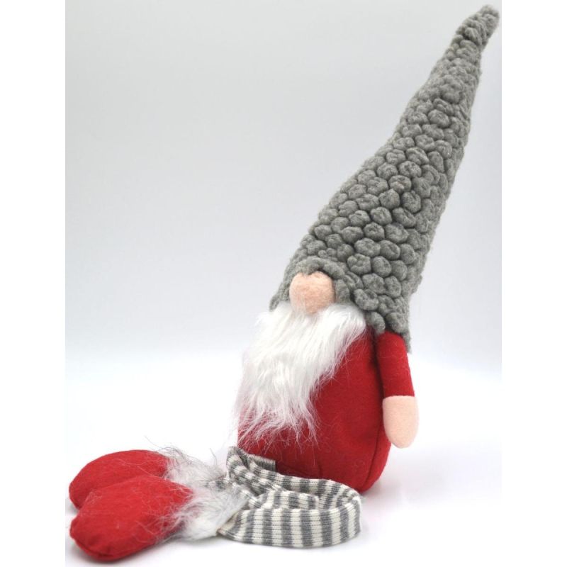 DECORATIVE GNOME WITH GRAY FUR HAT 50+25CM Home and Garden/Equipment Your Sports Performance