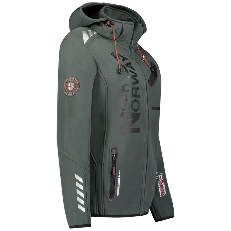 Geographical Norway softshell jacket (WU8088F/GN D.GREY/BLACK) In preparation Your Sports Performance