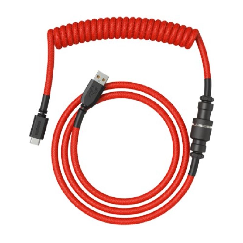 Glorious PC Gaming Race Coiled Red 1.37 m Kable i adaptery/Kable USB Your Sports Performance