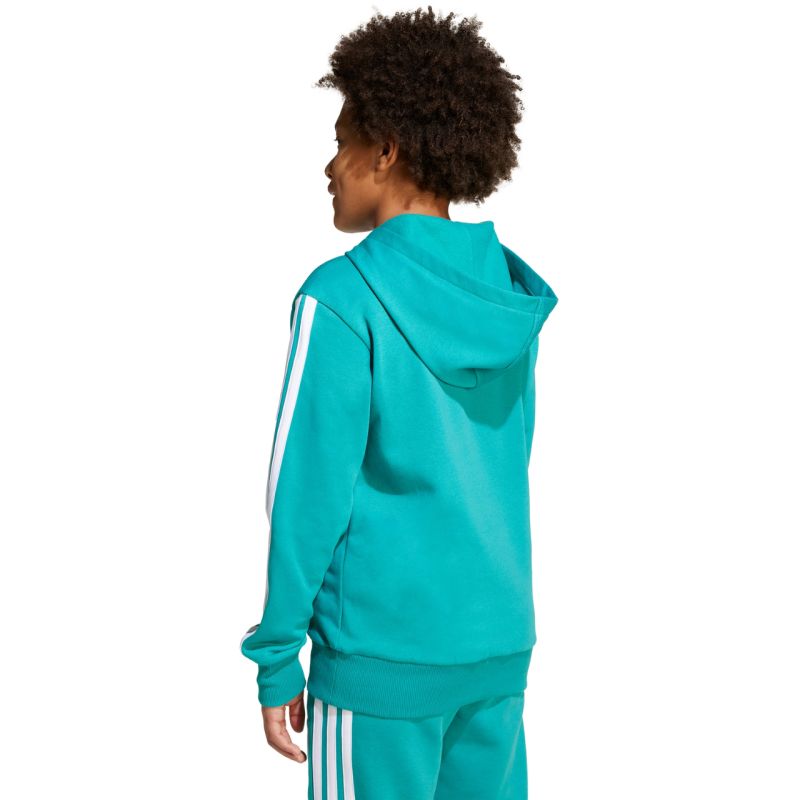 adidas 3 Stripes Fleece Hoodie 225 Turquoise JN2417 In preparation Adidas