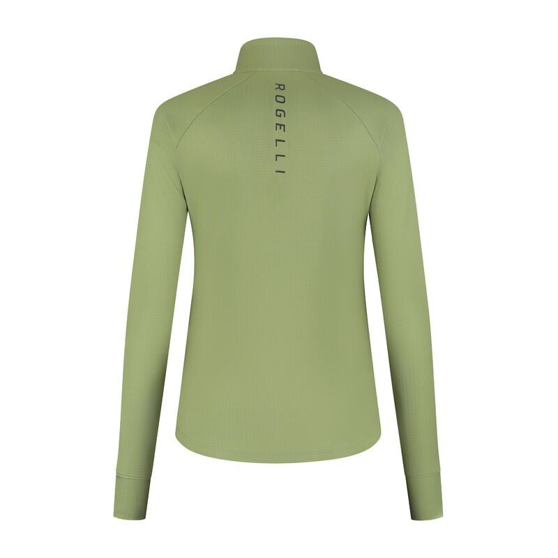 Rogelli ESSENTIAL running sweatshirt green XS Rogelli/Bieganie/Woman/Bluzy Your Sports Performance