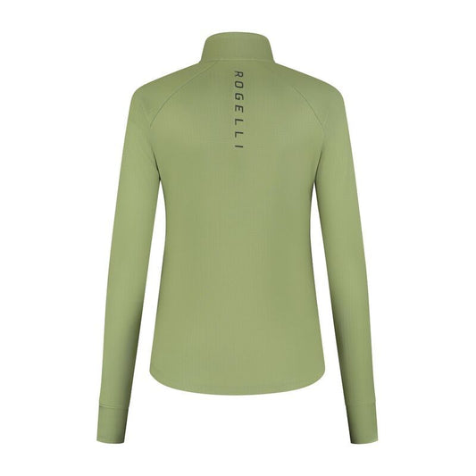 Rogelli ESSENTIAL running sweatshirt green XS Rogelli/Bieganie/Woman/Bluzy Your Sports Performance