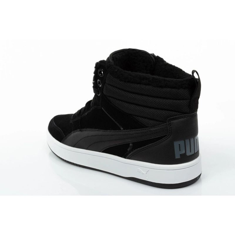Puma men's Rebound Street black insulated ankle boots