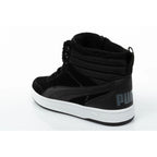 Puma men's Rebound Street black insulated ankle boots