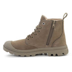 PALLADIUM PAMPA HI ZIP NBK 2 DUSKY GREEN 74981-308